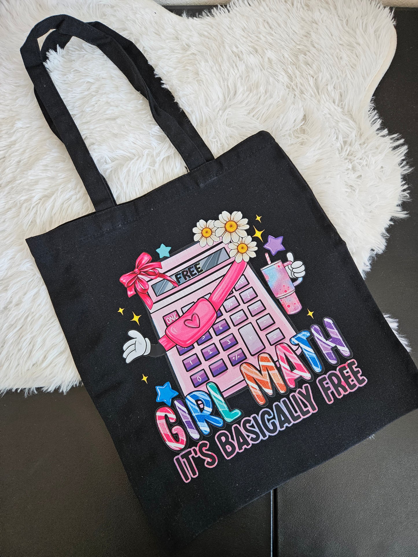 Girl math tote bag