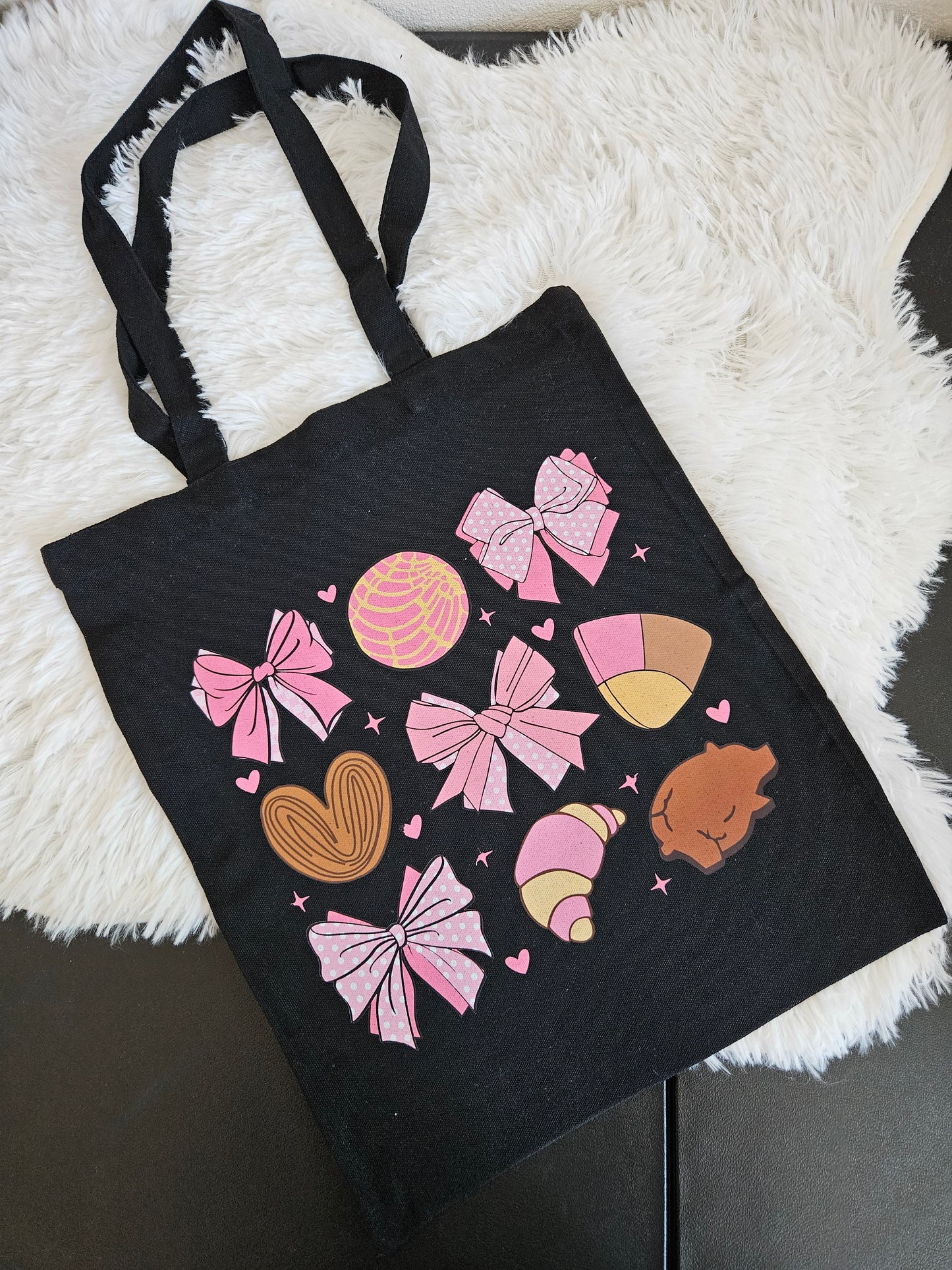 Coquette pan dulce tote bag