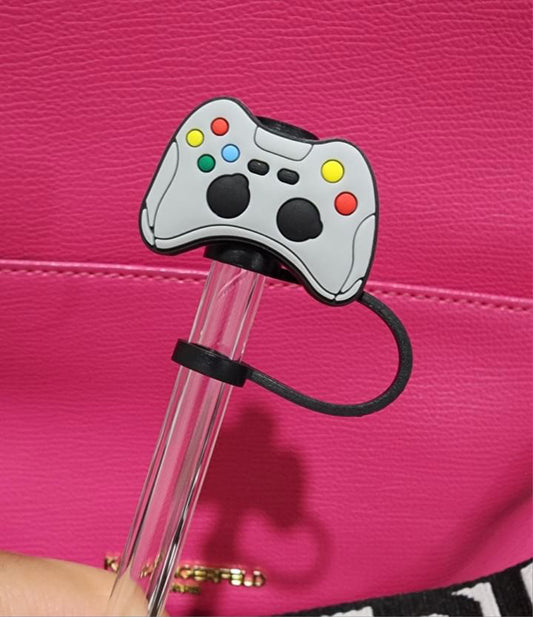 Gaming controller straw stopper