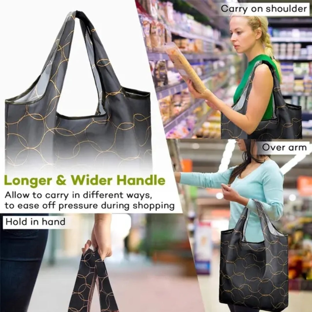 Large foldable tote shopping bag