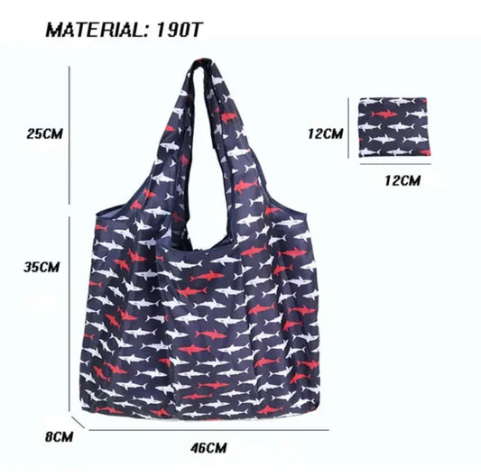 Large foldable tote shopping bag