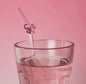 Bow glass straws